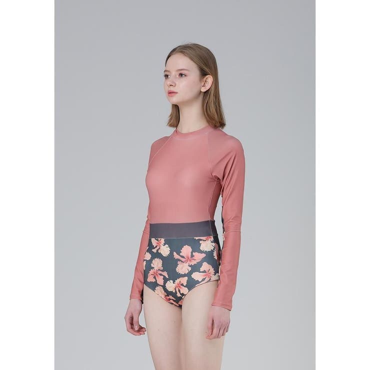 ベーシックに華やかさをプラスしたロングスリーブワンピース(水着・モノキニ) | GRAXIA | 詳細画像7 