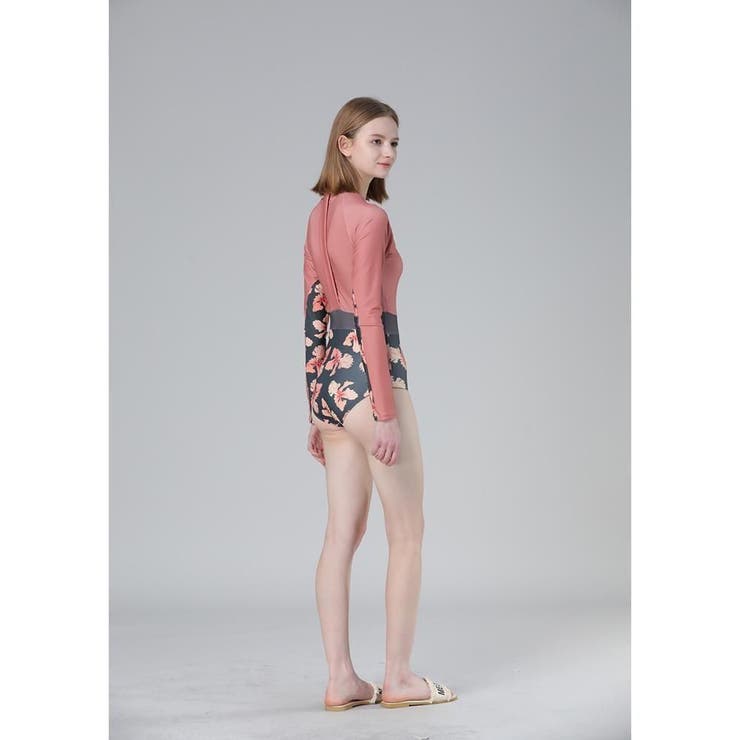 ベーシックに華やかさをプラスしたロングスリーブワンピース(水着・モノキニ) | GRAXIA | 詳細画像8 