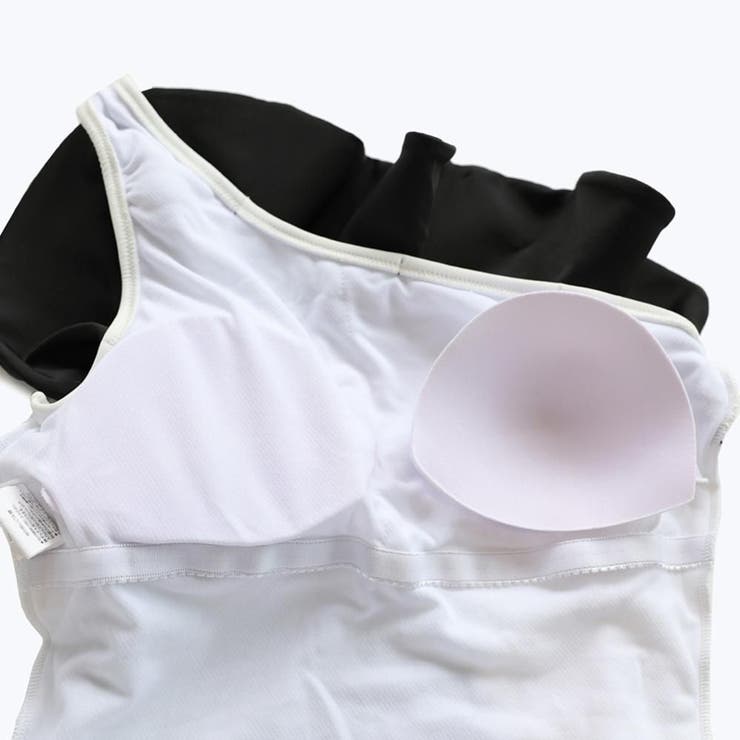 胸元フリルがお顔周りを可憐に彩るワンショルワンピース(水着・モノキニ) | GRAXIA | 詳細画像21 