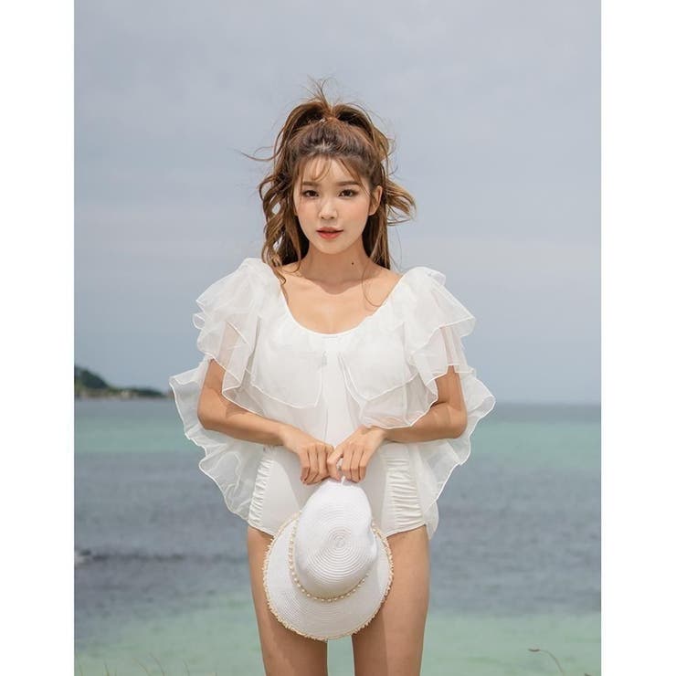 存在感ある大きめフリルが甘すぎずに大人になじむワンピース(水着・モノキニ) | GRAXIA | 詳細画像13 