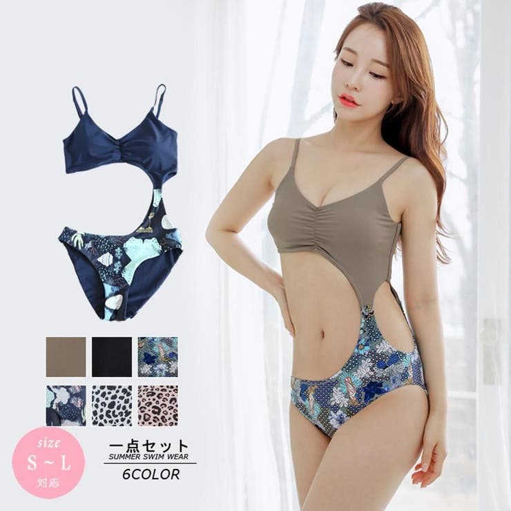 セクシーなウエストカットのモノキニワンピース(水着・モノキニ) | GRAXIA | 詳細画像3 