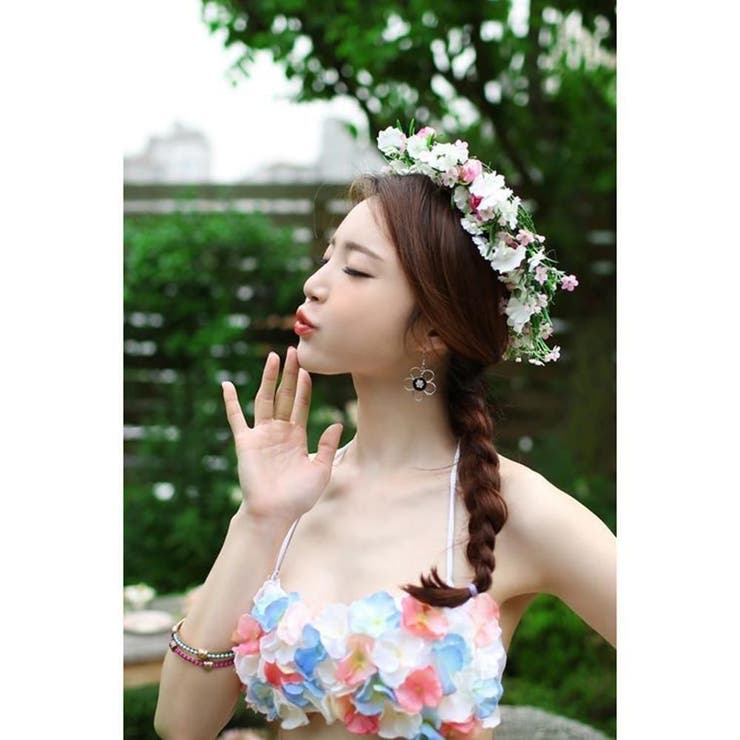 フラワーガーデンバンドゥビキニ2点セット(水着・ビキニ) | GRAXIA | 詳細画像12 