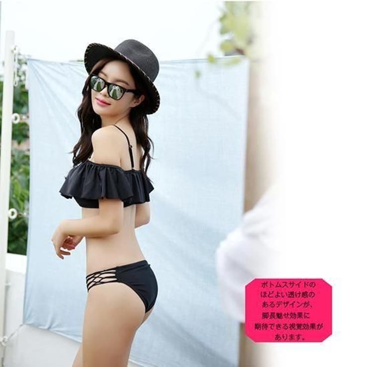 オフショルフレアサイド編み上げビキニ2点セット(水着・ビキニ) | GRAXIA | 詳細画像18 