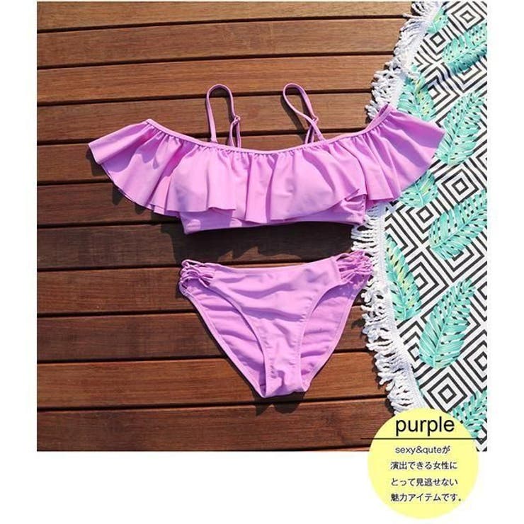 オフショルフレアサイド編み上げビキニ2点セット(水着・ビキニ) | GRAXIA | 詳細画像30 