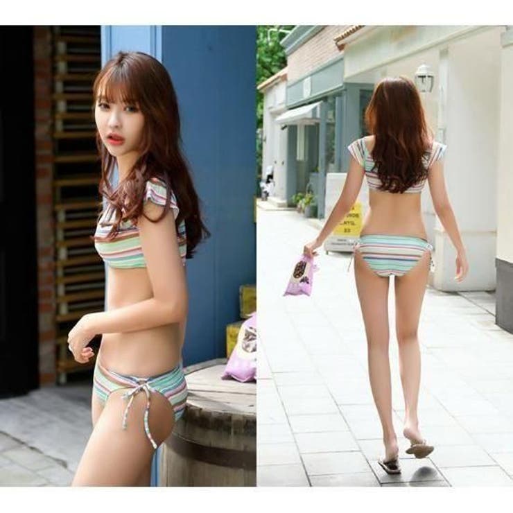 オフショルマルチボーダーカジュアルビキニ2点セット(水着・ビキニ) | GRAXIA | 詳細画像18 