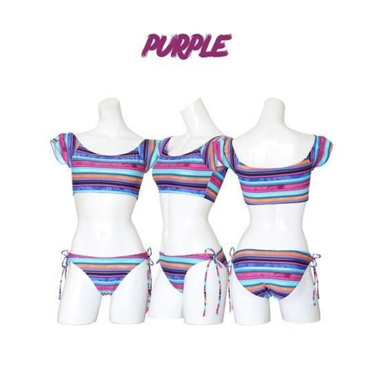 オフショルマルチボーダーカジュアルビキニ2点セット(水着・ビキニ) | GRAXIA | 詳細画像27 