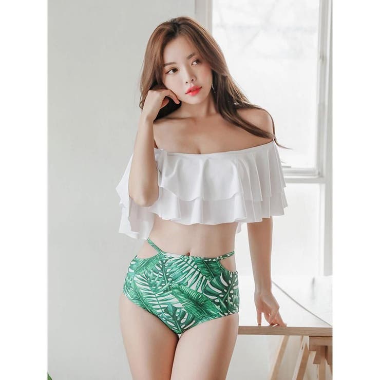 爽やかなオフショルのビキニ2点セット(水着・ビキニ) | GRAXIA | 詳細画像16 