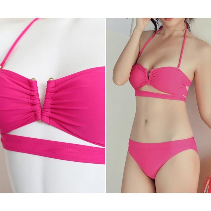 カラーリング豊富なバンドゥ風ビキニ2点セット(水着・ビキニ) | GRAXIA | 詳細画像23 