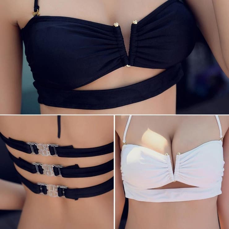 カラーリング豊富なバンドゥ風ビキニ2点セット(水着・ビキニ) | GRAXIA | 詳細画像5 