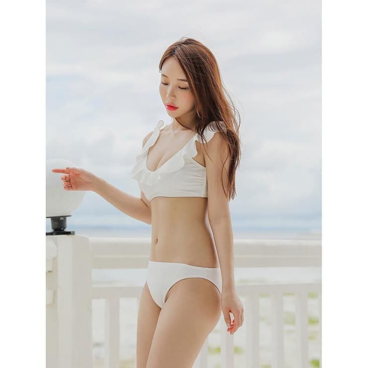 ノンワイヤーUネックフリルビキニ2点セット(水着・ビキニ) | GRAXIA | 詳細画像17 