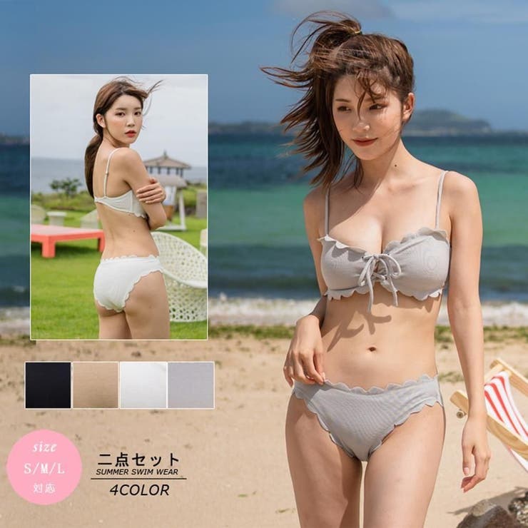 フロントレースアップバンドゥビキニ2点セット(水着・ビキニ) | GRAXIA | 詳細画像3 