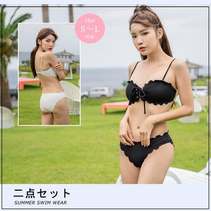 フロントレースアップバンドゥビキニ2点セット(水着・ビキニ) | GRAXIA | 詳細画像4 