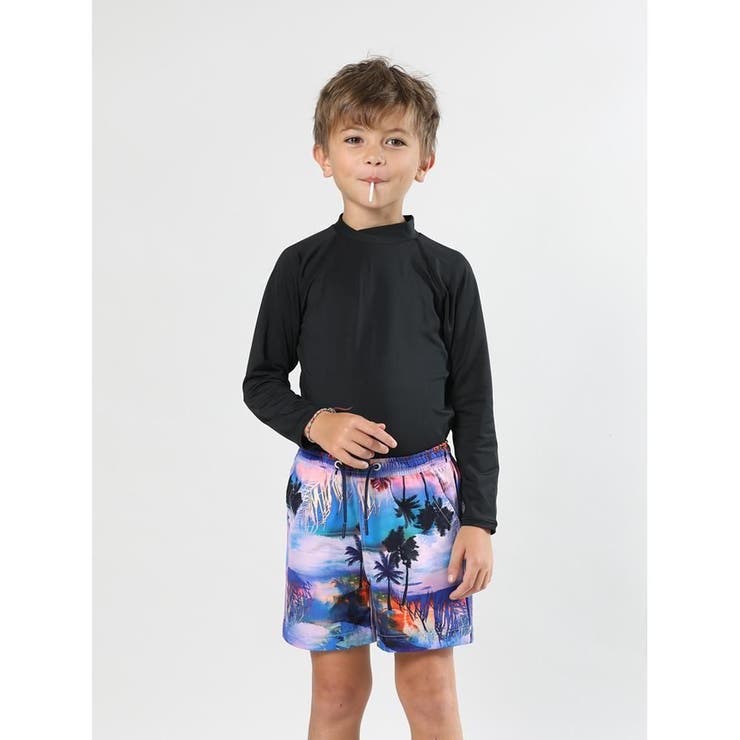 男女兼用ラグランハイネックロンＴタイプKIDSキッズ子供用ラッシュガード(水着 … | GRAXIA | 詳細画像10 