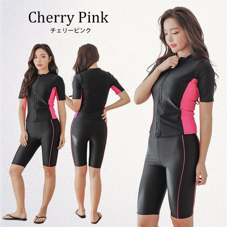 ほっそりシルエット半袖セパレート2点セットFitnessフィットネス運動系水着(… | GRAXIA | 詳細画像20 