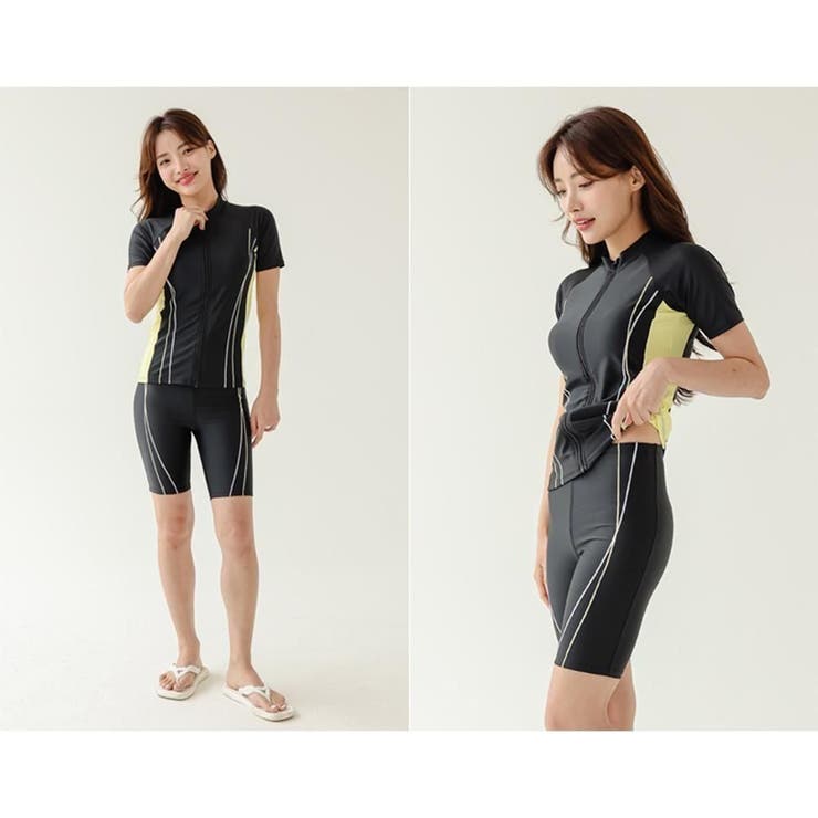 すっきりヒップライン半袖セパレート2点セットFitnessフィットネス運動系水着… | GRAXIA | 詳細画像19 