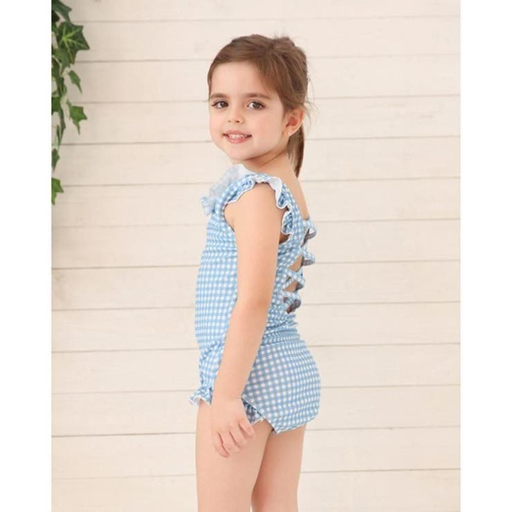 【新品】swankiss 水着　ギンガムチェック　ピンク　baby タグ付き新品未使用 ZARA kids ギンガムチェック柄スイムウェア