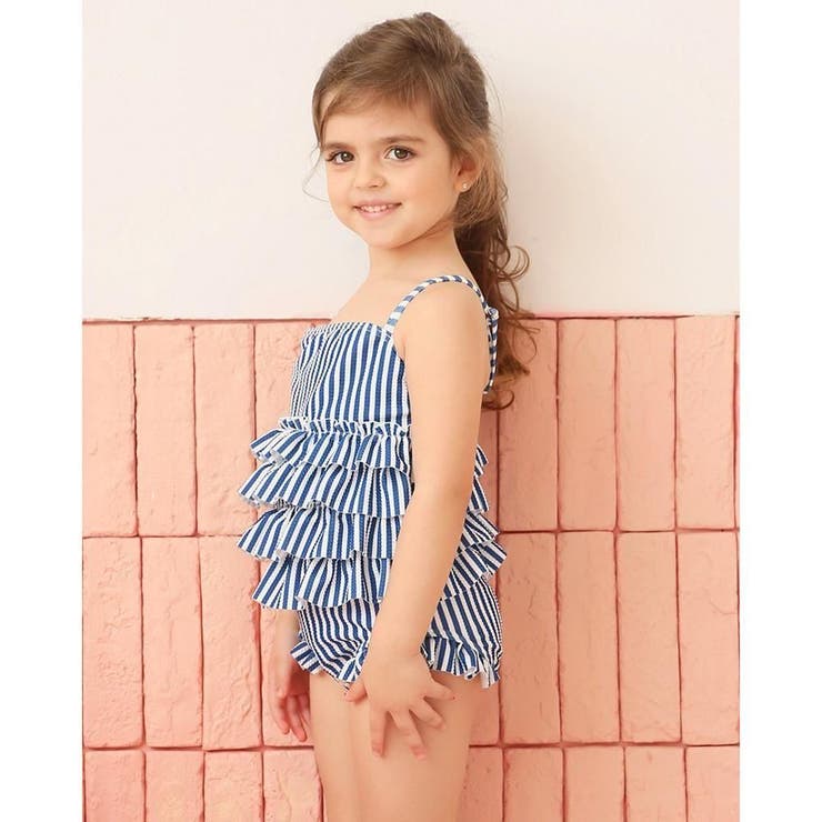 ストライプ柄フリルワンピースKIDSキッズ子供用水着(水着・キッズ・スクール) | GRAXIA | 詳細画像10 