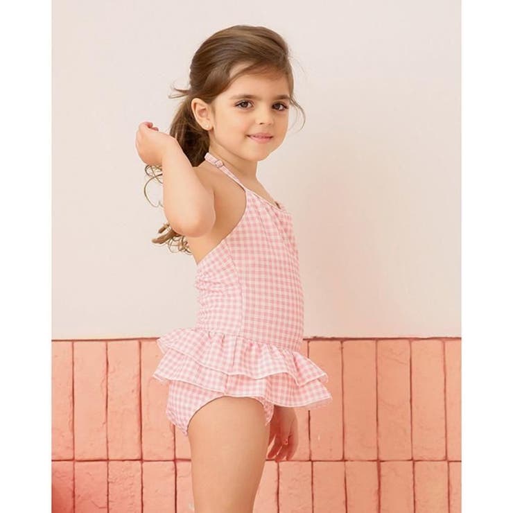 【新品】swankiss 水着　ギンガムチェック　ピンク　baby 楽天市場】ギンガムチェック（水着｜キッズファッション