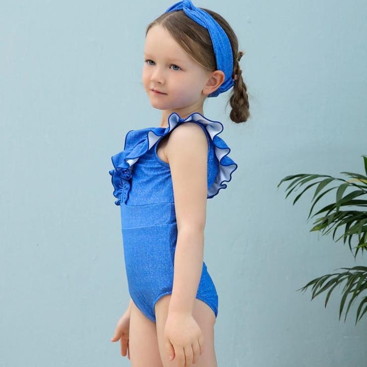 カチューシャ付きVネックフリルワンピースKIDSキッズ子供用水着(水着 キッズ … | GRAXIA | 詳細画像13 