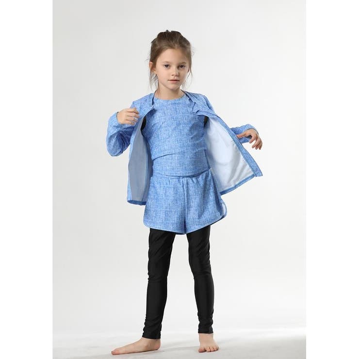 ラッシュガード付きレギンス一体3点セットKIDSキッズ子供用水着(水着 キッズ … | GRAXIA | 詳細画像12 