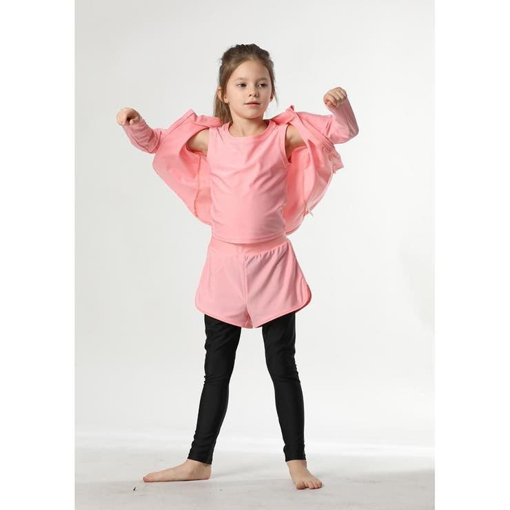 ラッシュガード付きレギンス一体3点セットKIDSキッズ子供用水着(水着 キッズ … | GRAXIA | 詳細画像8 