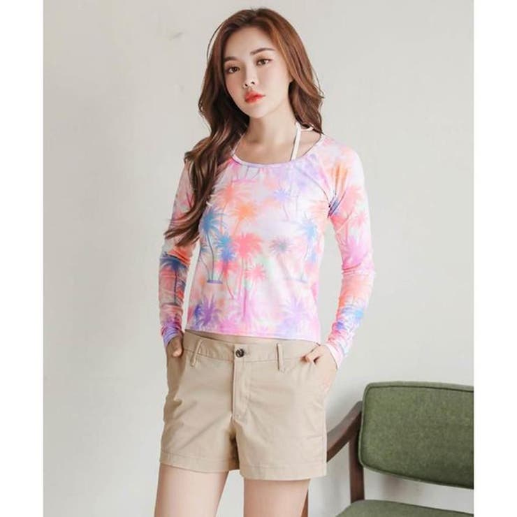 大人カジュアルなロングスリーブ体形カバー水着4点セット(水着・体型カバー) | GRAXIA | 詳細画像12 