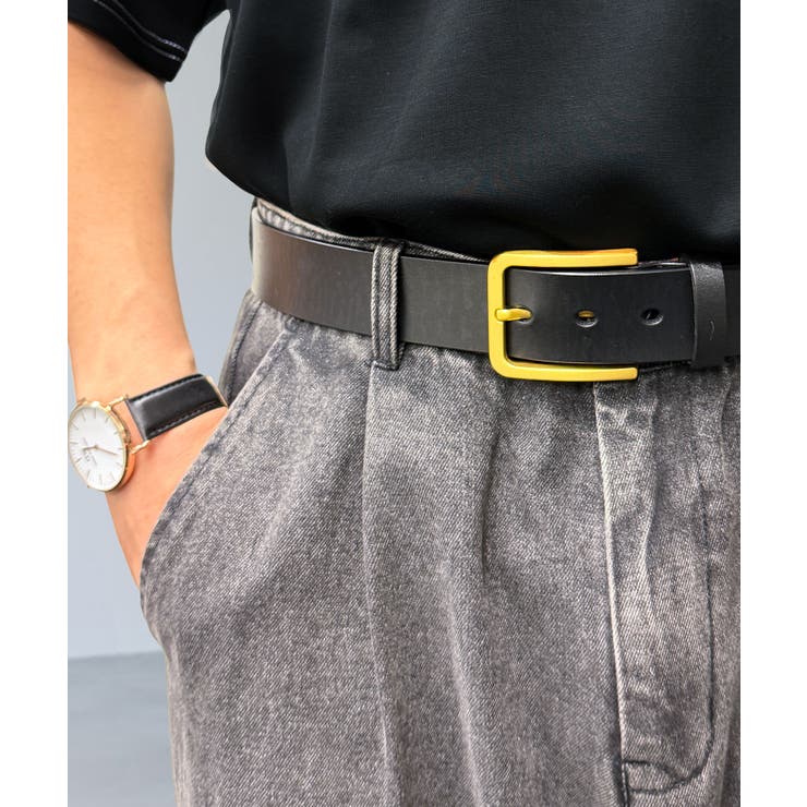 ブラック-2 | 本革レザーベルト | GROOVY STORE