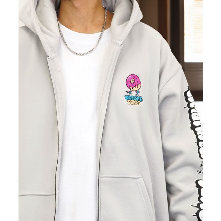商品画像：RODEO CROWNS WIDE BOWL | SKETCH LOGO ジップパーカー 3