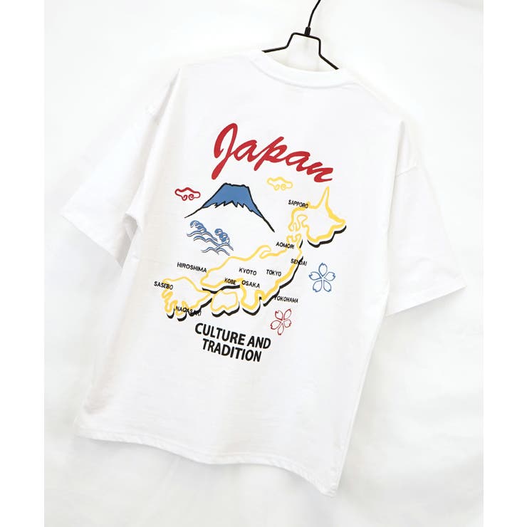Tシャツ半袖 ｵｰﾊﾞｰｻｲｽﾞ #刺繍 #ﾊﾞｯｸﾌﾟﾘﾝﾄ #ｽﾄﾘｰﾄ