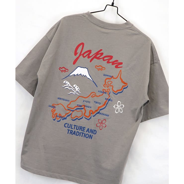 Tシャツ半袖 ｵｰﾊﾞｰｻｲｽﾞ #刺繍 #ﾊﾞｯｸﾌﾟﾘﾝﾄ #ｽﾄﾘｰﾄ