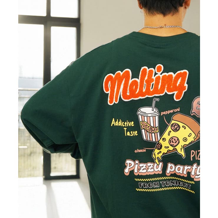 ピザ ヘビーウェイト Tシャツ[品番：GRVK0003184]｜GROOVY STORE