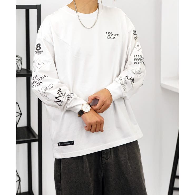 【ｵｰﾊﾞｰｻｲｽﾞ】【ﾍﾋﾞｰｳｪｲﾄ】ANT ロンT 長袖 #グラフィック #３種のデザイン　#アント