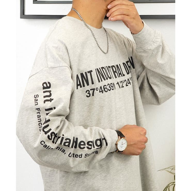 【ｵｰﾊﾞｰｻｲｽﾞ】【ﾍﾋﾞｰｳｪｲﾄ】ANT ロンT 長袖 #グラフィック #３種のデザイン　#アント
