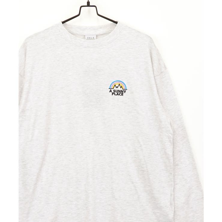 3種のﾃﾞｻﾞｲﾝ【刺繍】ｵｰﾊﾞｰｻｲｽﾞ 長袖Tシャツ #ロンｔ＃ワイド