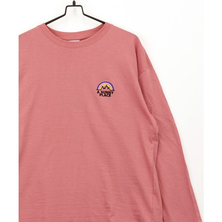 3種のﾃﾞｻﾞｲﾝ【刺繍】ｵｰﾊﾞｰｻｲｽﾞ 長袖Tシャツ #ロンｔ＃ワイド