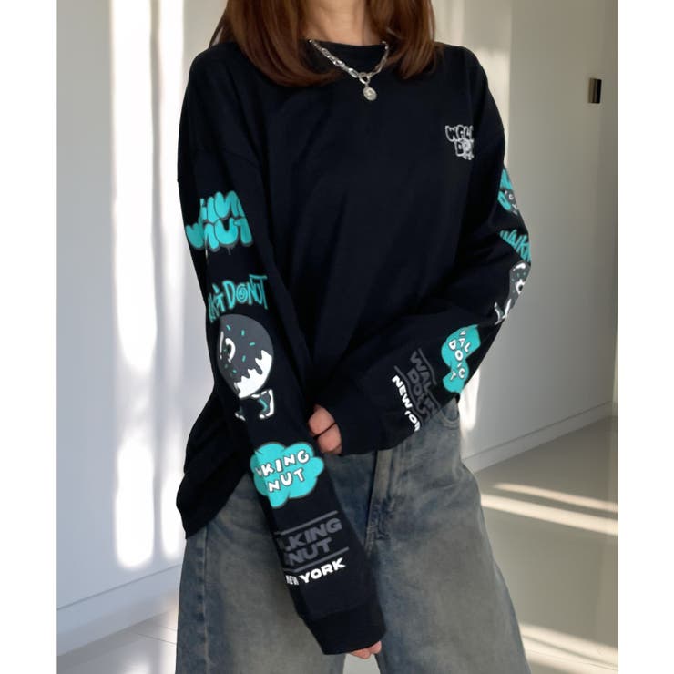 ロンT #グラフィックTシャツ #キャラクターTシャツ[品番：GRVK0003066
