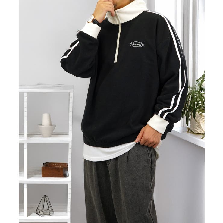 サイドライン ハーフジップ フリース[品番：GRVK0003117]｜GROOVY  STORE（グルービーストア）のメンズファッション通販｜SHOPLIST（ショップリスト）