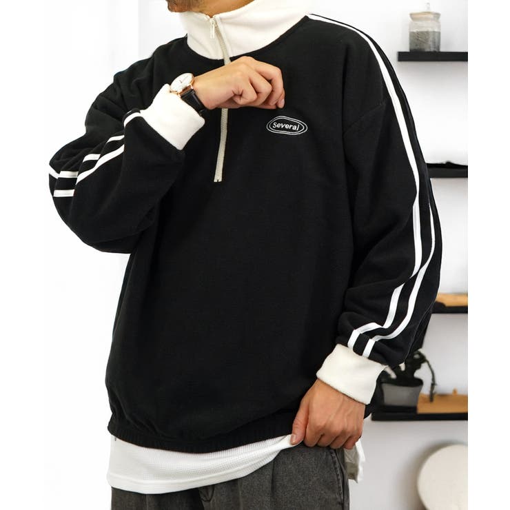 サイドライン ハーフジップ フリース[品番：GRVK0003117]｜GROOVY  STORE（グルービーストア）のメンズファッション通販｜SHOPLIST（ショップリスト）