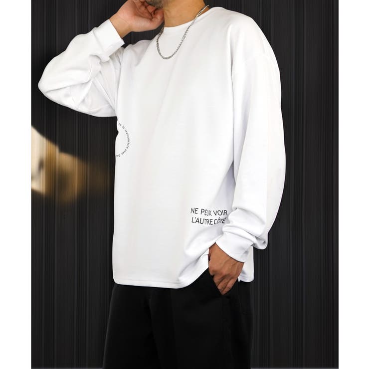 【伸縮性◎】オーバーサイズ Tシャツ ストリート ロンt【4種ﾃﾞｻﾞｲﾝ】 #ロゴ T #ストレッチ