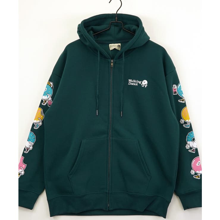 WESTSEA パーカー 裏起毛 発泡プリント ストリート系プル
