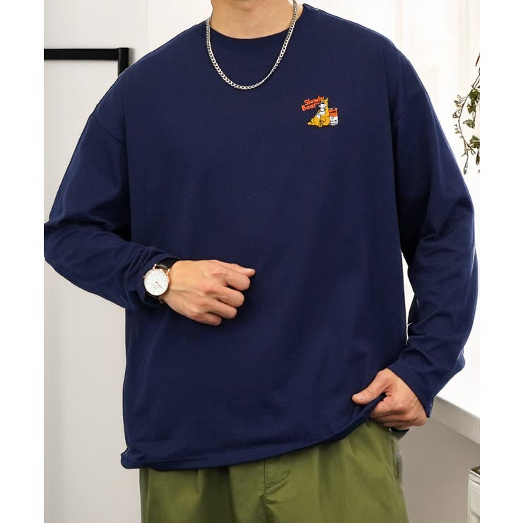 SEE SEE 極美品　長袖Tシャツ　刺繍ロゴ入り　XXXXL オーバーサイズ ワイド】オーバーサイズ 刺繍 長袖Tシャツ[品番：GRVK0003192]｜GROOVY
