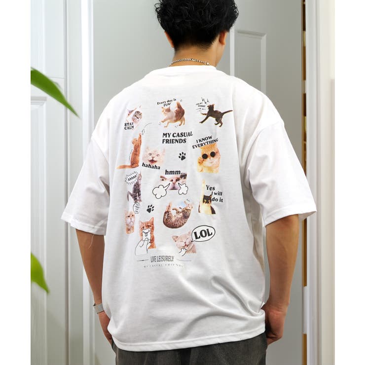 Tシャツ半袖 ﾊﾞｯｸﾌﾟﾘﾝﾄ Tシャツ #グラフィック Tシャツ