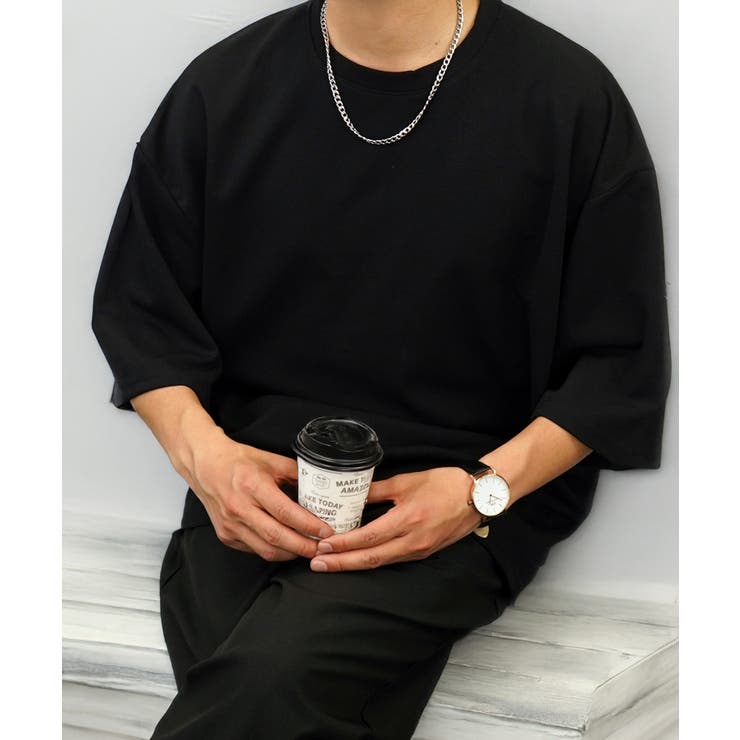【オーバーサイズ】シャツ切替 Tシャツ半袖 ジョーゼット #無地 | GROOVY STORE | 詳細画像17 