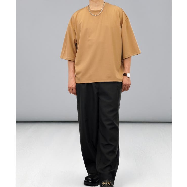 【オーバーサイズ】シャツ切替 Tシャツ半袖 ジョーゼット #無地 | GROOVY STORE | 詳細画像22 