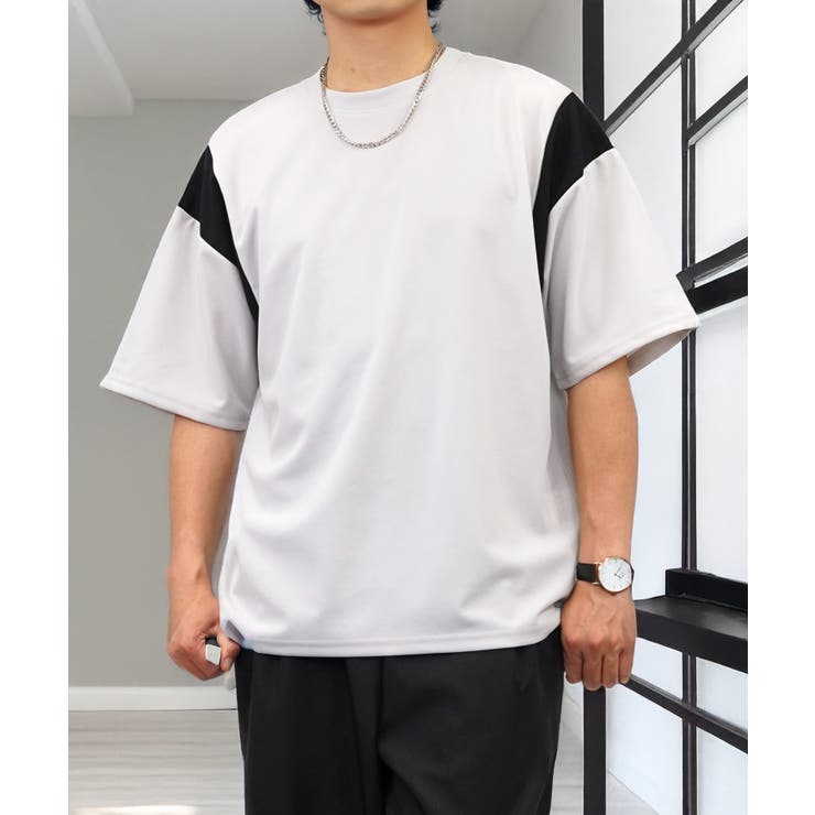 ワイド】Tシャツ半袖 ジョーゼット #無地 Tシャツ[品番