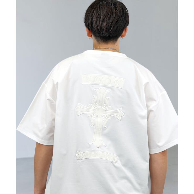 ホワイト-クロス | グラフィック Tシャツ クロス ラインストーン ANT DESIGN | GROOVY STORE