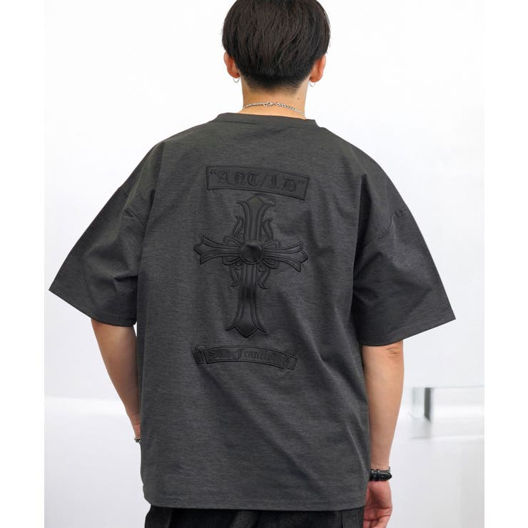 ブラック系-クロス | グラフィック Tシャツ クロス ラインストーン ANT DESIGN | GROOVY STORE