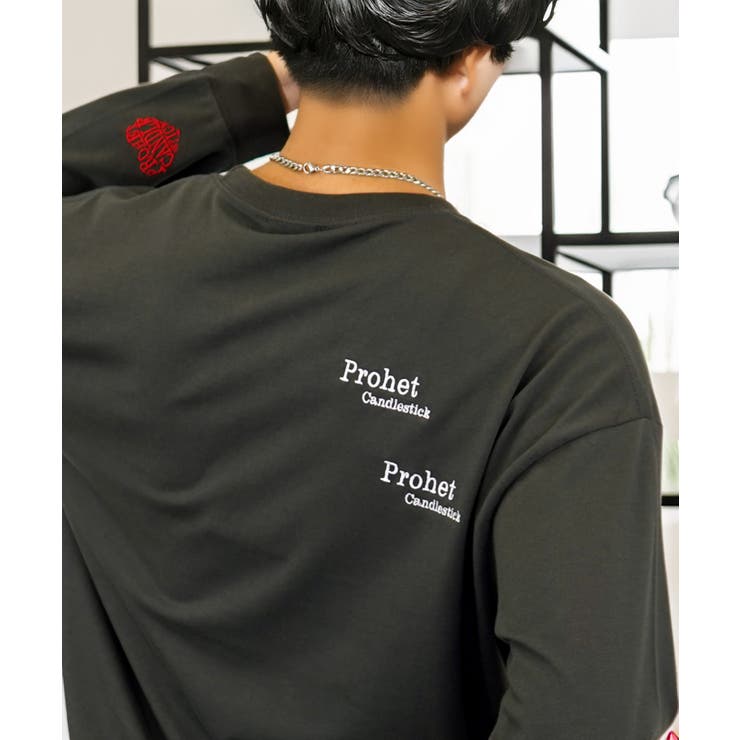 刺繍  ロンT 長袖 グラフィック Tシャツ ハート ロゴ | GROOVY STORE | 詳細画像48 