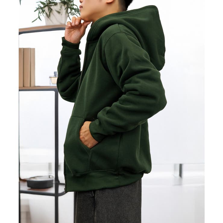 無地 裏起毛フルジップパーカー | GROOVY STORE | 詳細画像15 