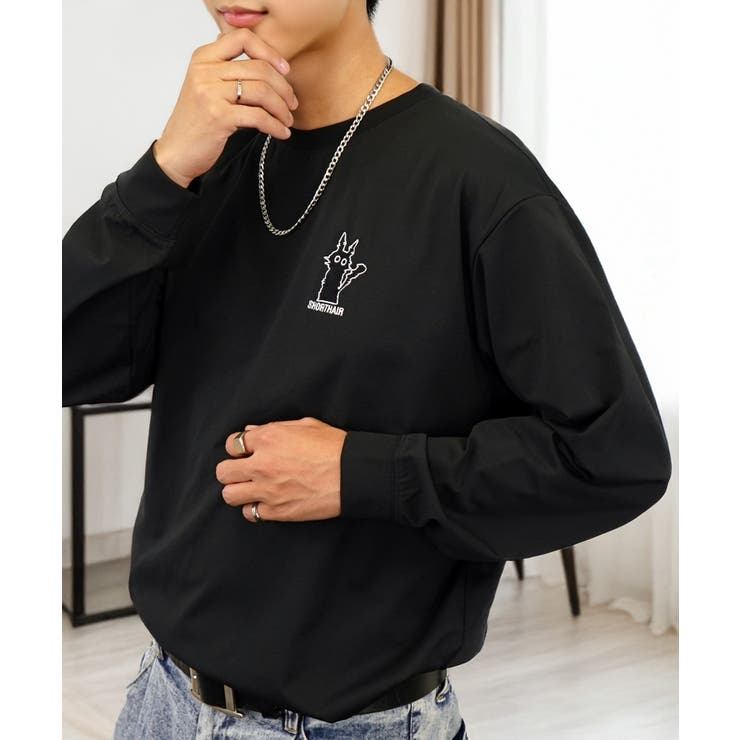 黒ネコ 刺繍 ストレッチ 長袖 Tシャツ  | GROOVY STORE | 詳細画像19 
